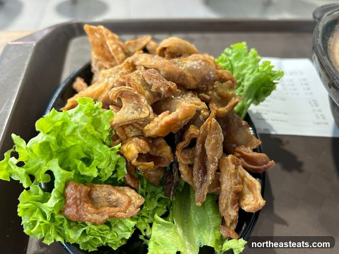 Fried Gizzards with Lettuce