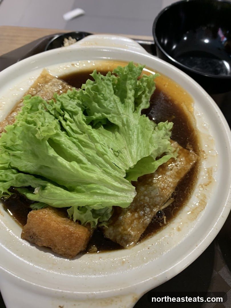 Braised Pork Belly with Lettuce