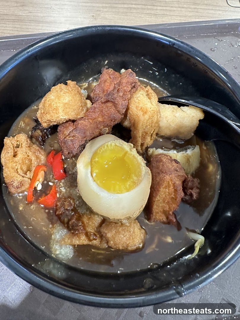 Bowl of Noodles with Toppings
