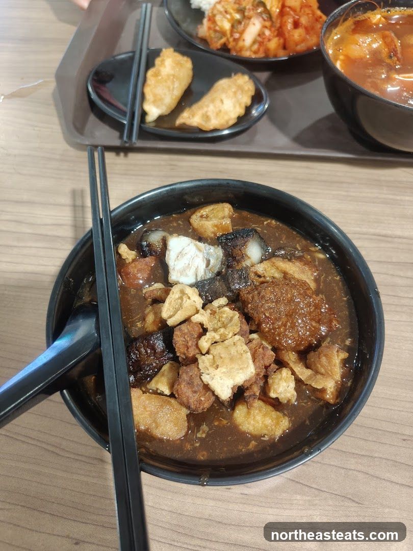 Bowl of Stew with Various Toppings