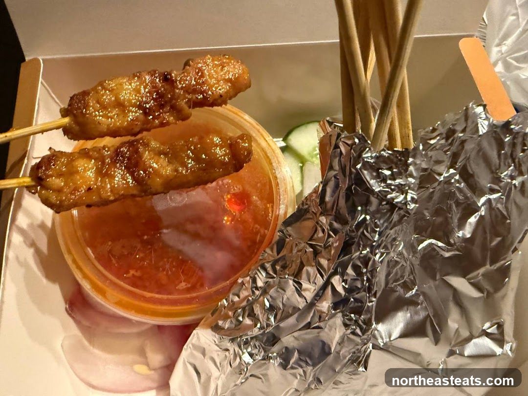 Chicken Satay Skewers with Peanut Sauce