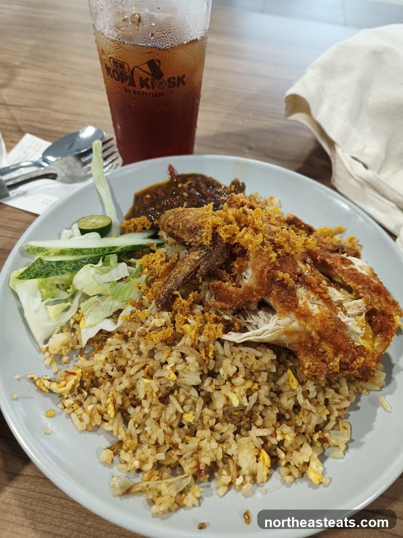 Fried Rice with Crispy Chicken