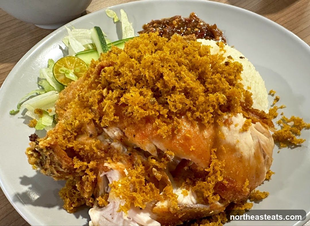 Crispy Fried Chicken with Rice