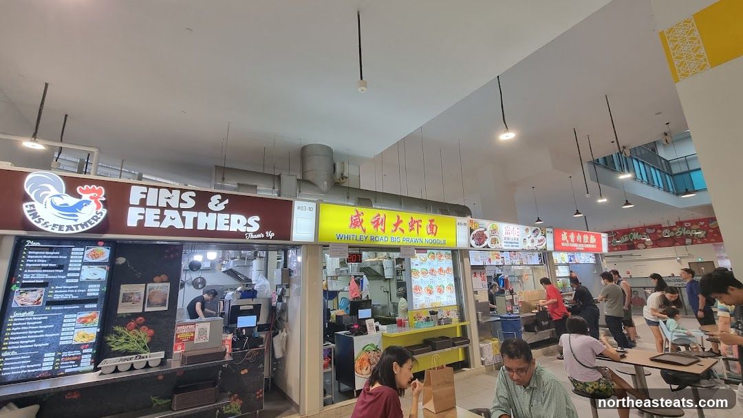 Food stalls in a hawker centre