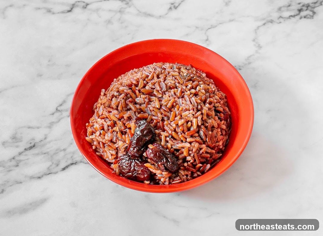 Red Rice with Dates