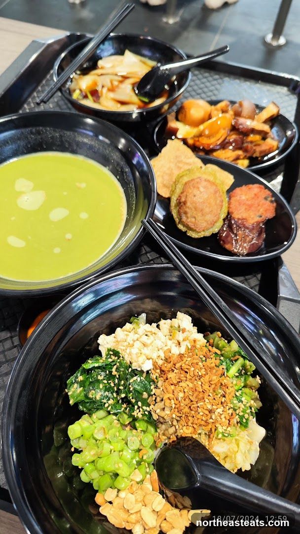 Noodle Dish with Sides
