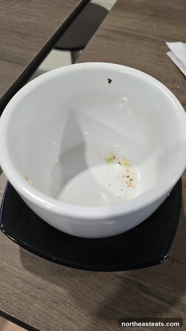 Empty Bowl with Leftover Food