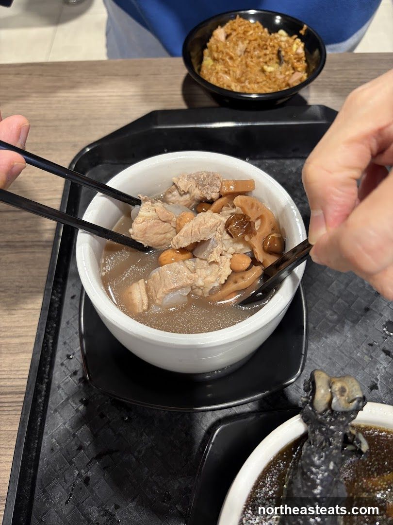 Pork Rib Soup with Lotus Root and Peanuts