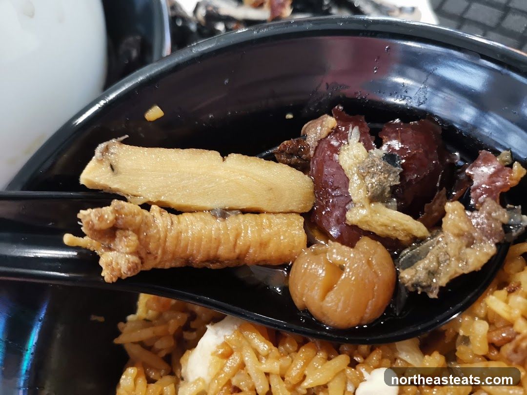 Chicken Feet and Rice Dish