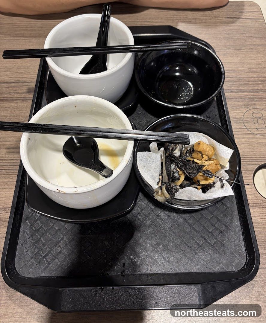 Leftover Food on Tray