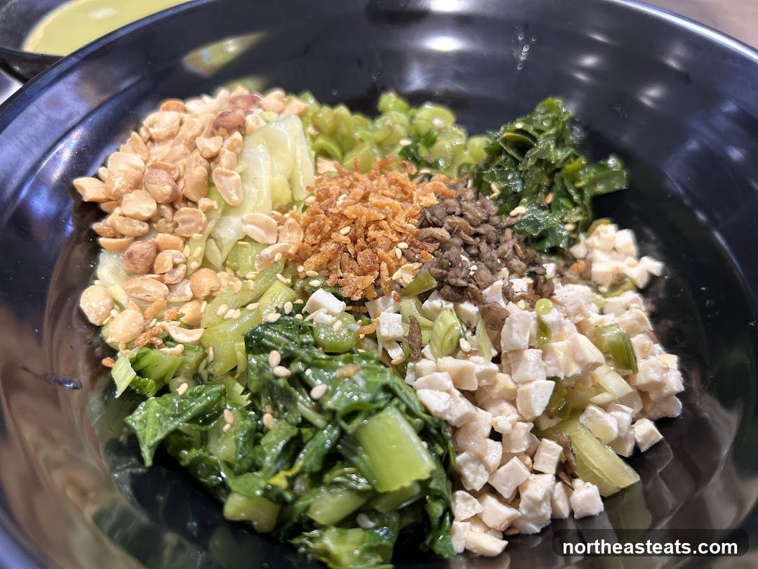 Bowl of Noodles with Toppings