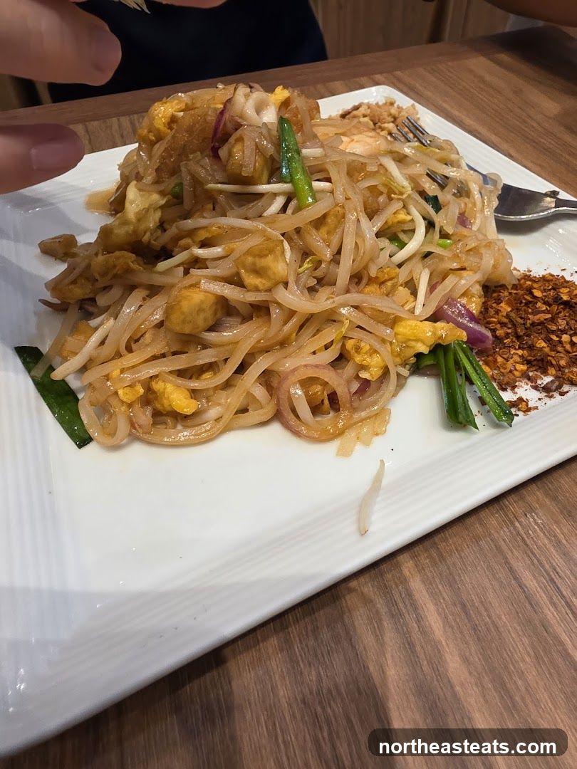 Pad Thai with Chili Flakes