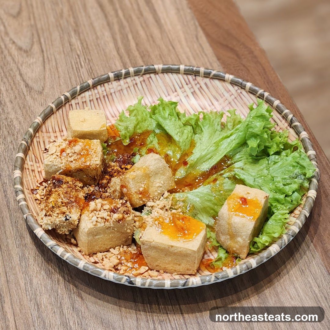 Fried Tofu with Lettuce