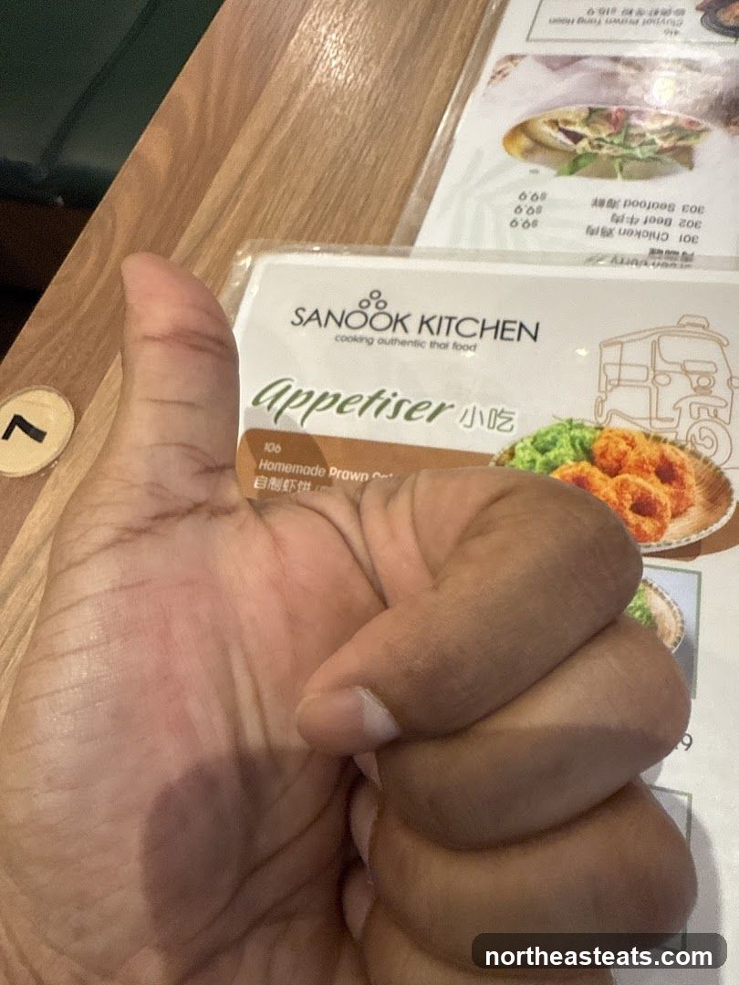 Sanook Kitchen Menu