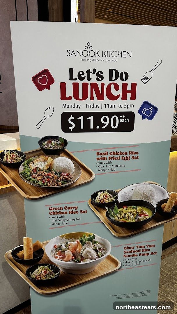 SANOOK KITCHEN Lunch Menu