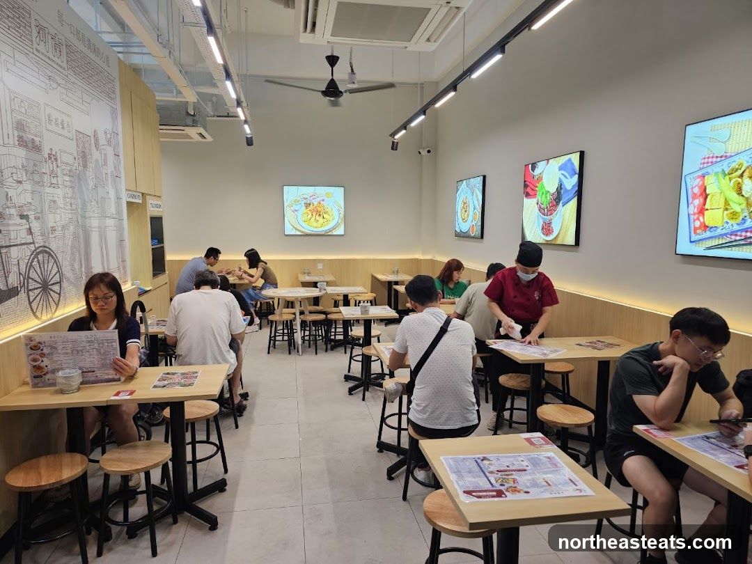 Restaurant Interior with Diners