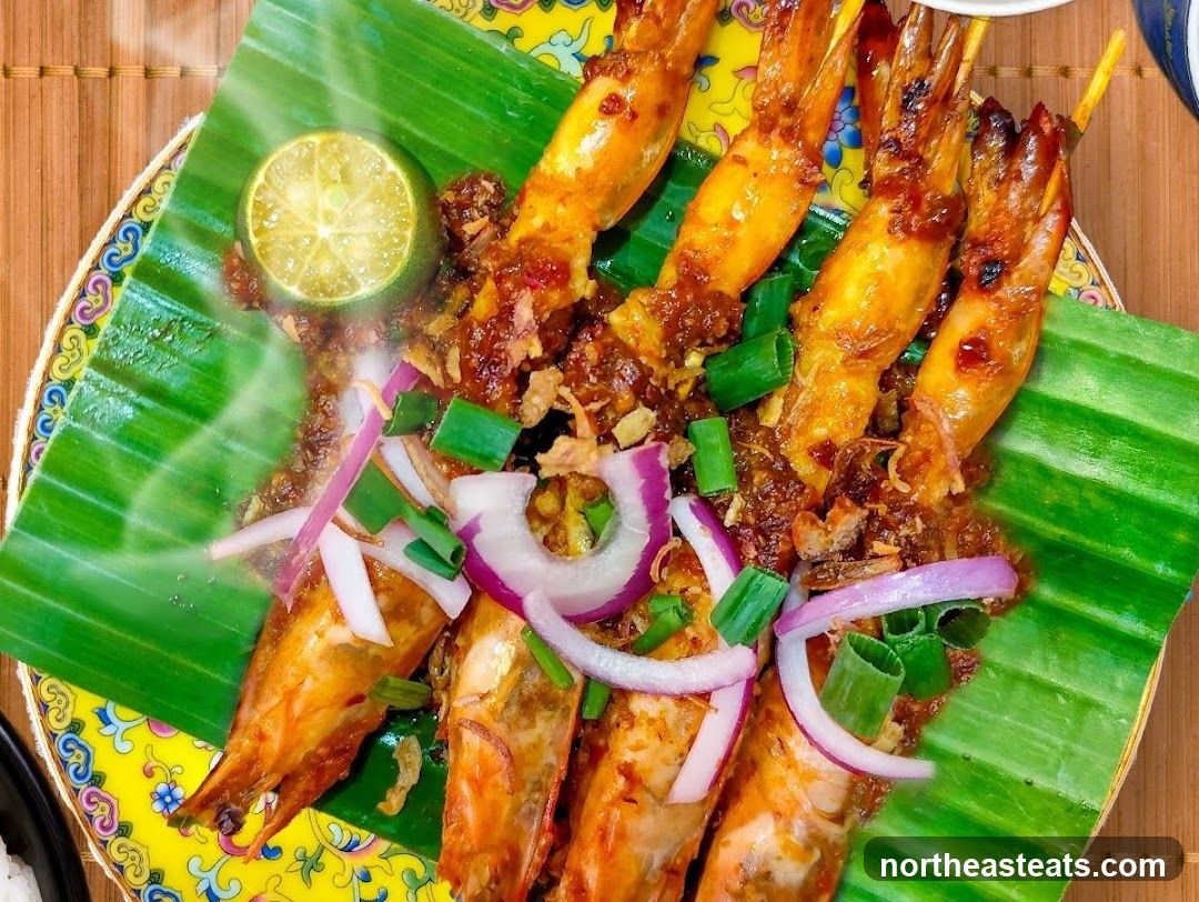 Grilled Prawns with Sauce
