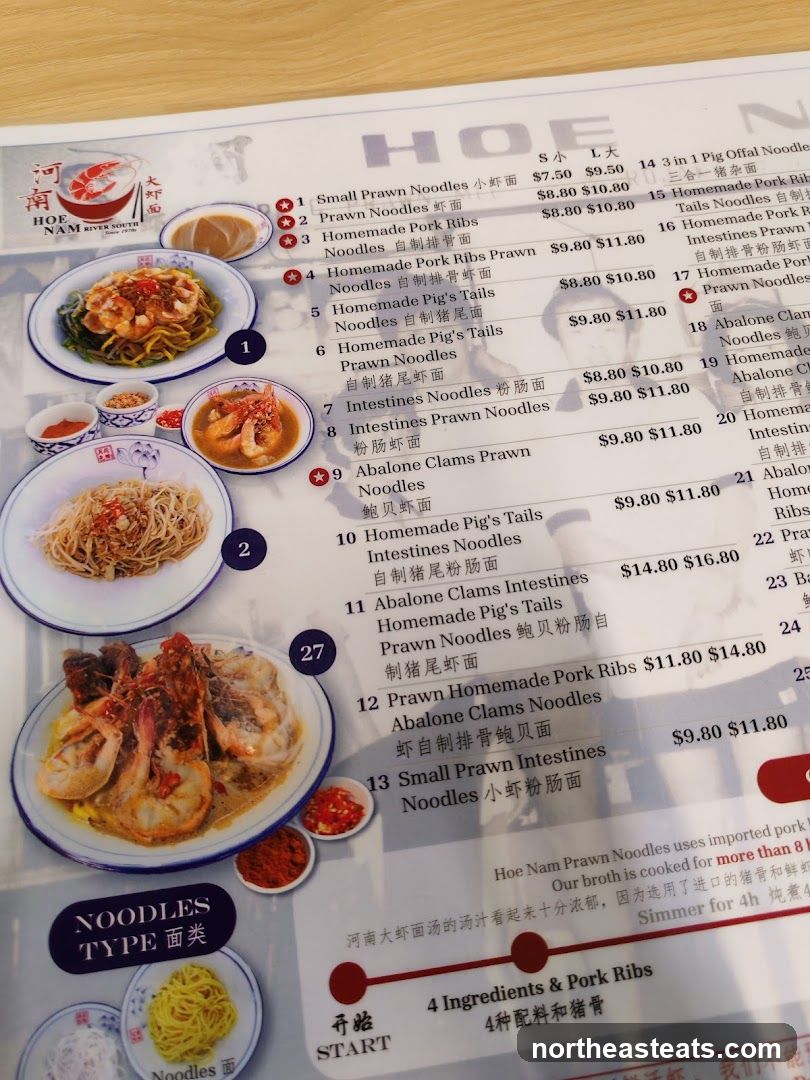 Hoe Nam River South Menu