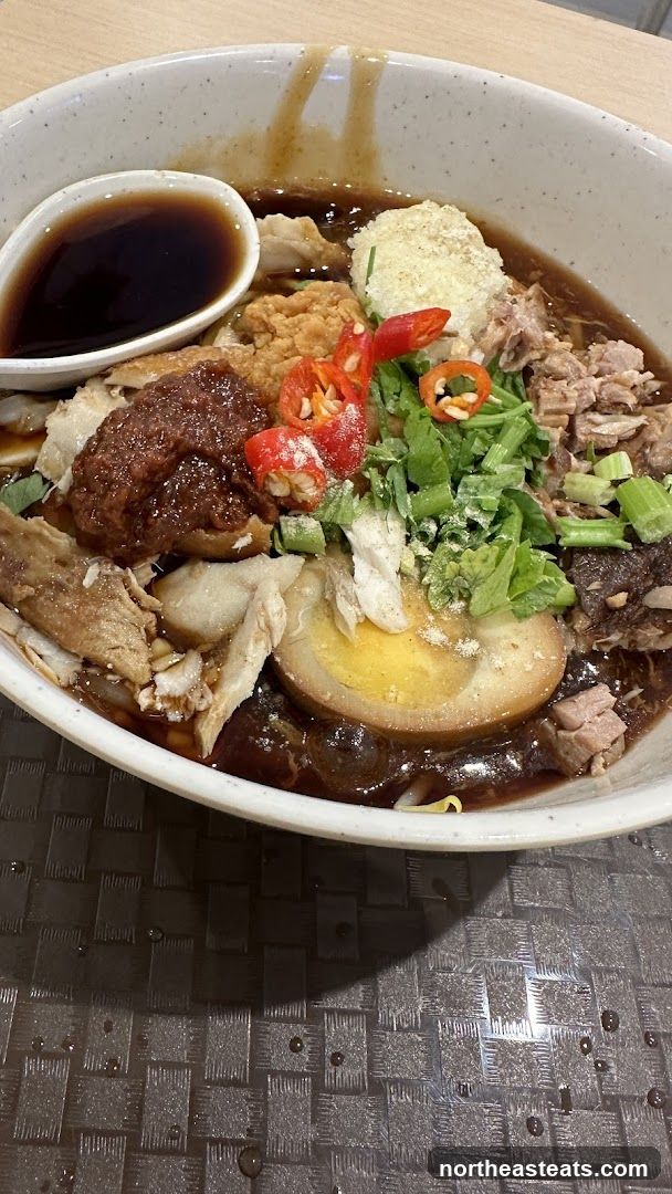 Noodle Soup with Egg and Meat