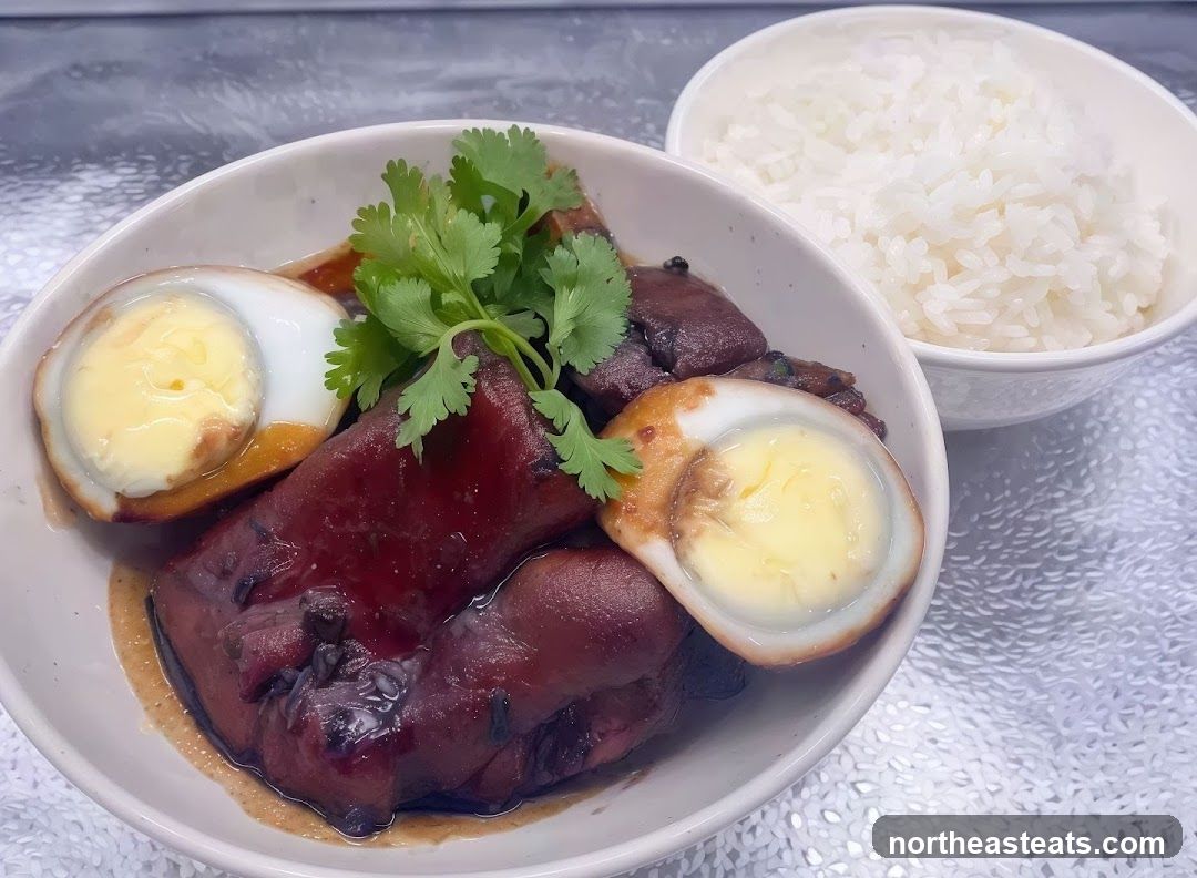 Braised Pork and Eggs with Rice