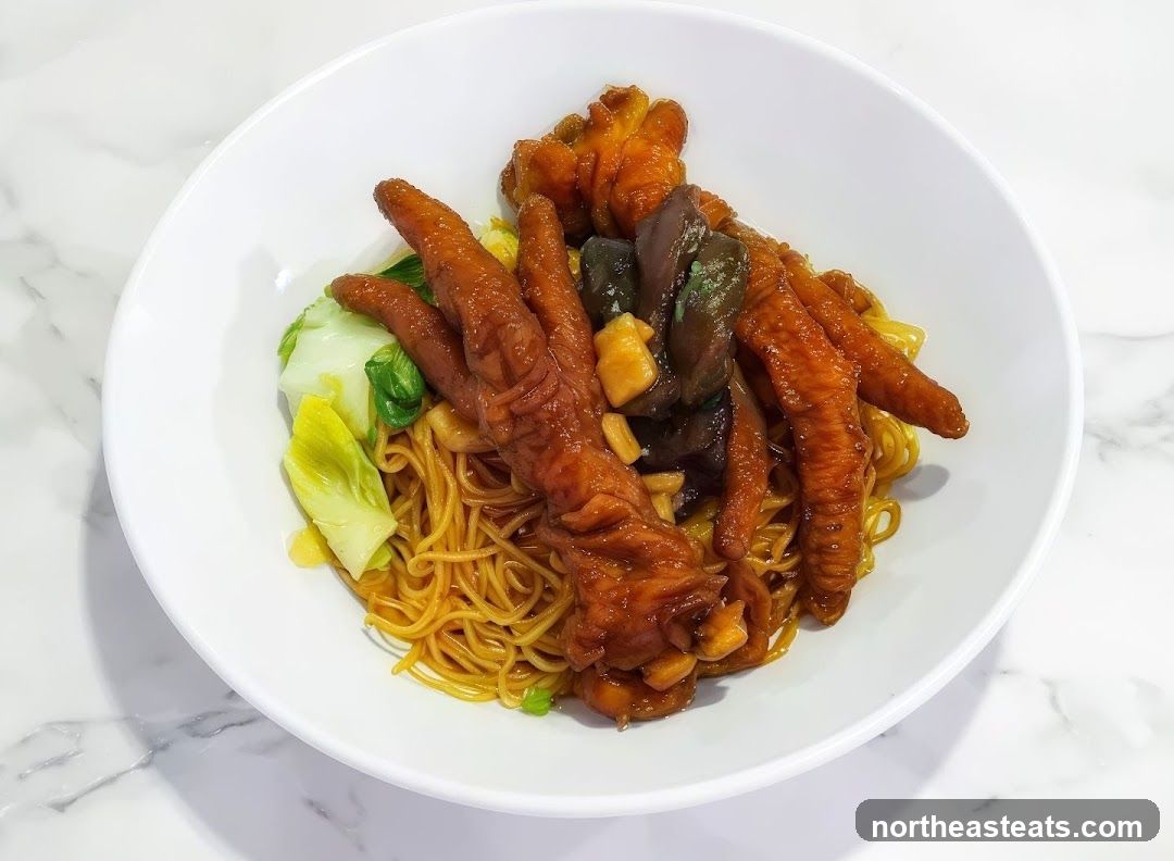 Braised Chicken Feet Noodles