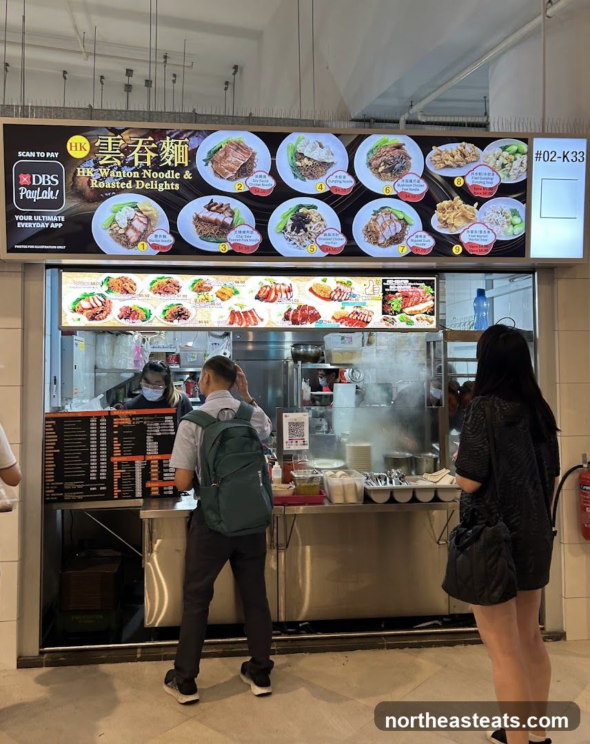 HK Wanton Noodle & Roasted Delights Menu