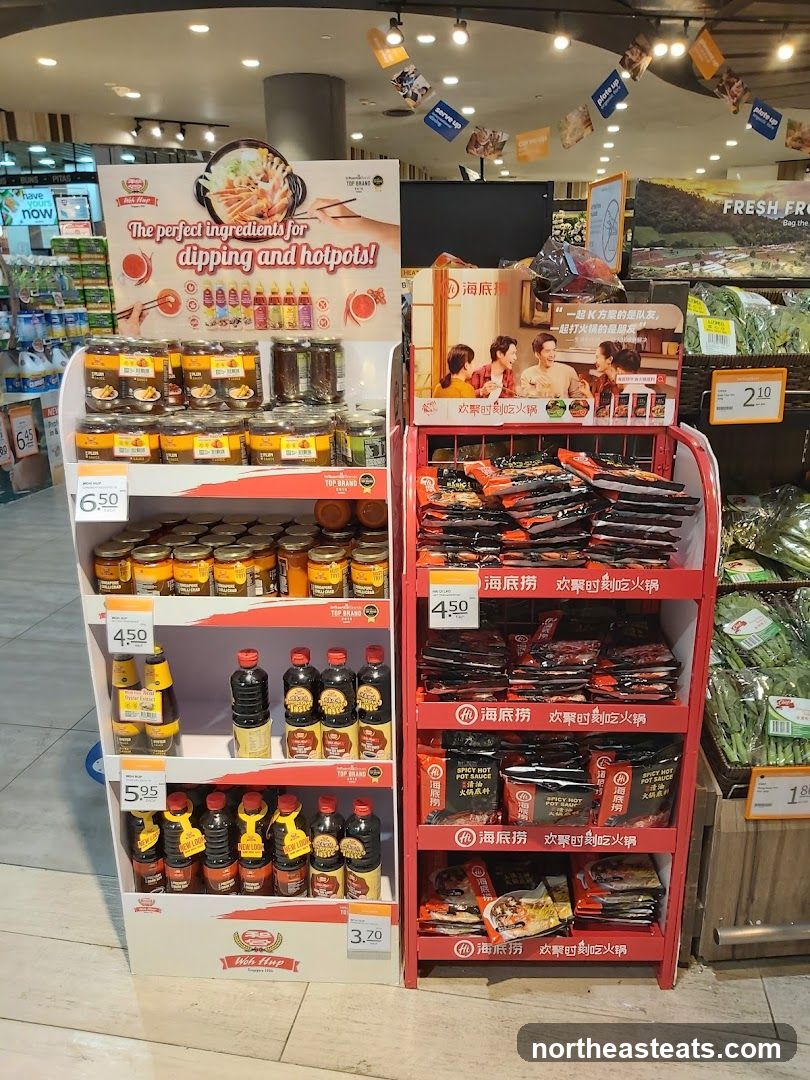 Hot Pot Ingredients Display