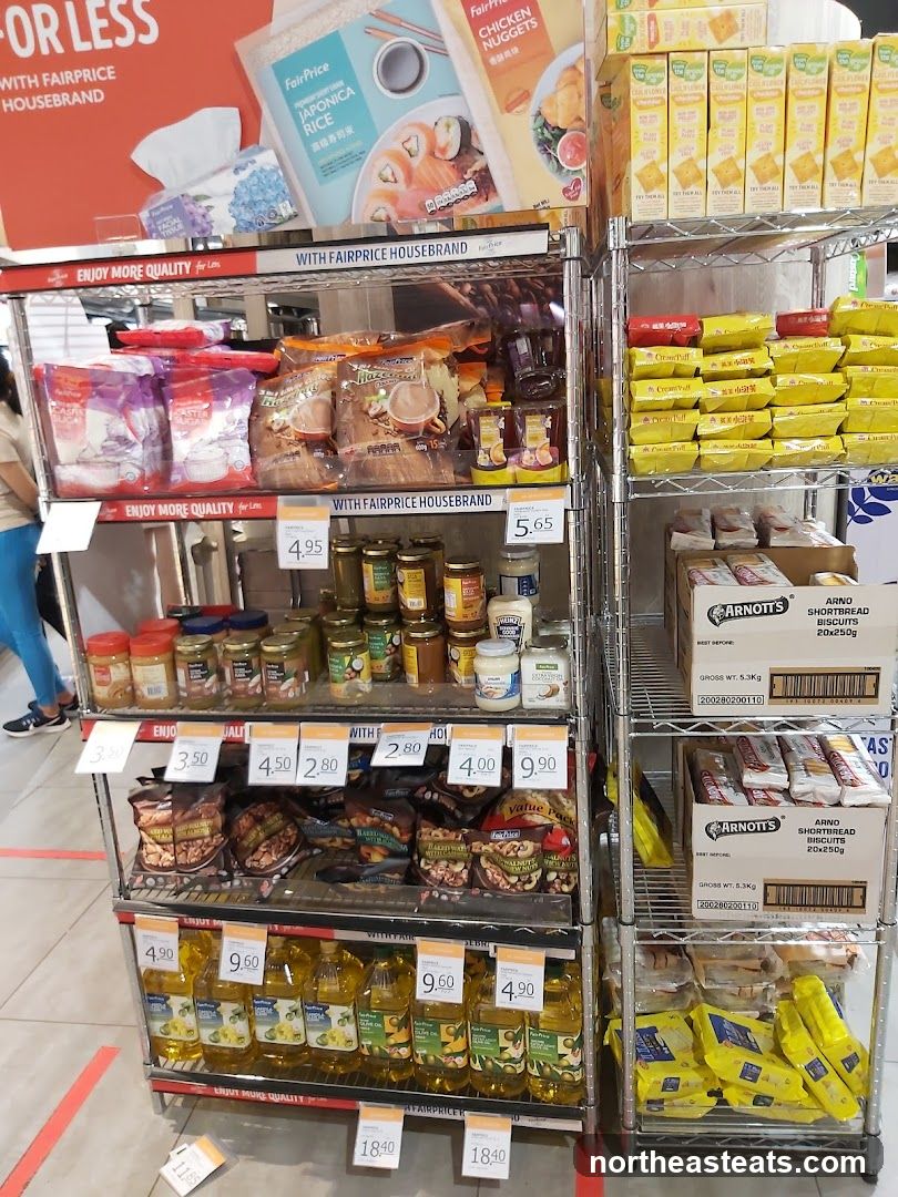Supermarket Aisles with Food Products