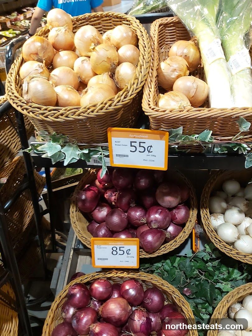 Onions and Leeks Display