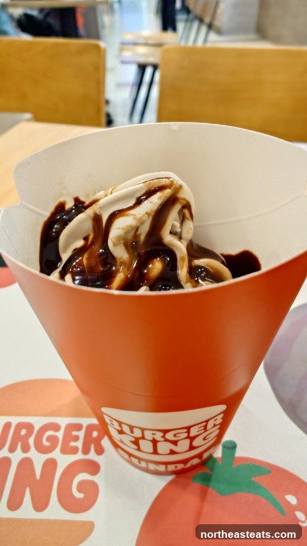 Burger King Soft Serve with Chocolate Sauce