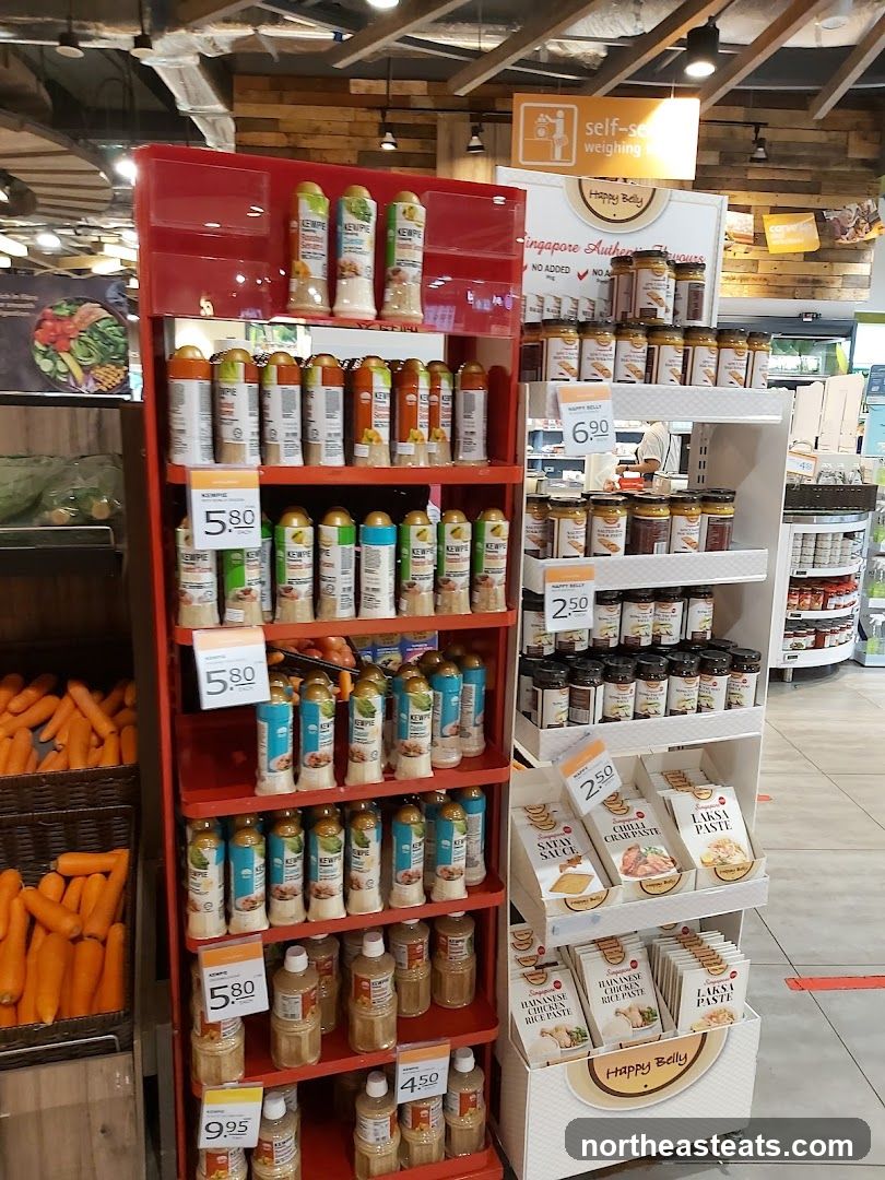 Condiments and Sauces Display