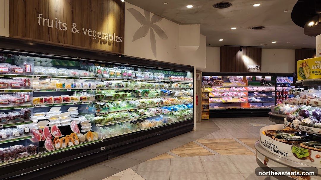 Grocery Store Produce and Poultry Sections