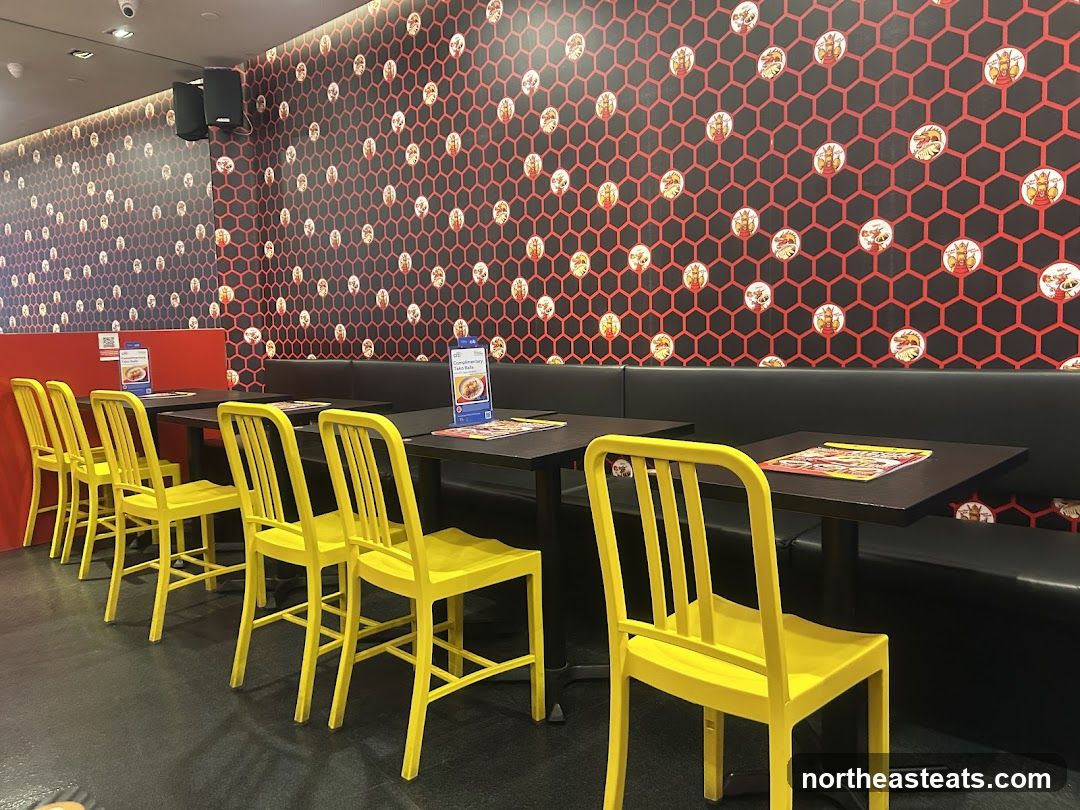 Restaurant Interior with Yellow Chairs