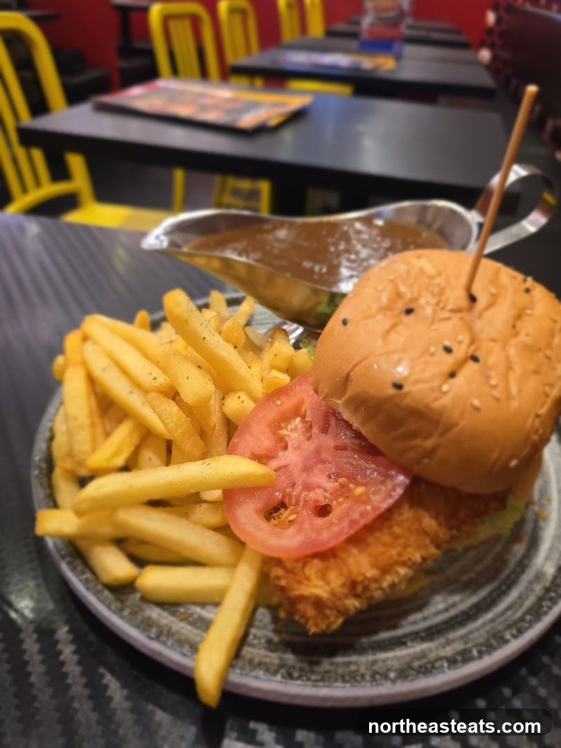 Burger and Fries