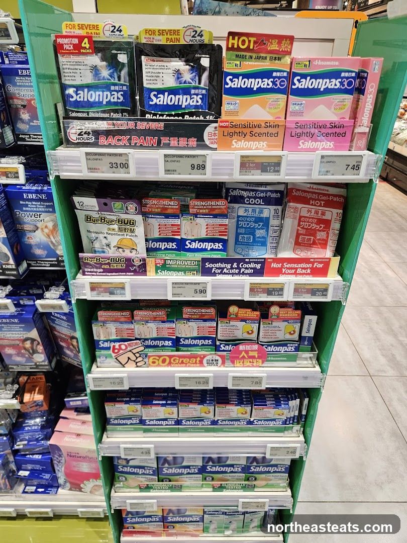 Pain Relief Products Display