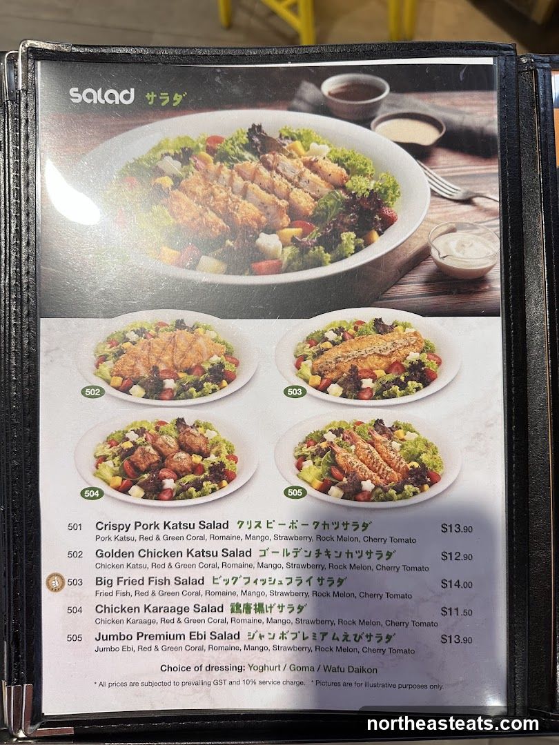 Salad Menu