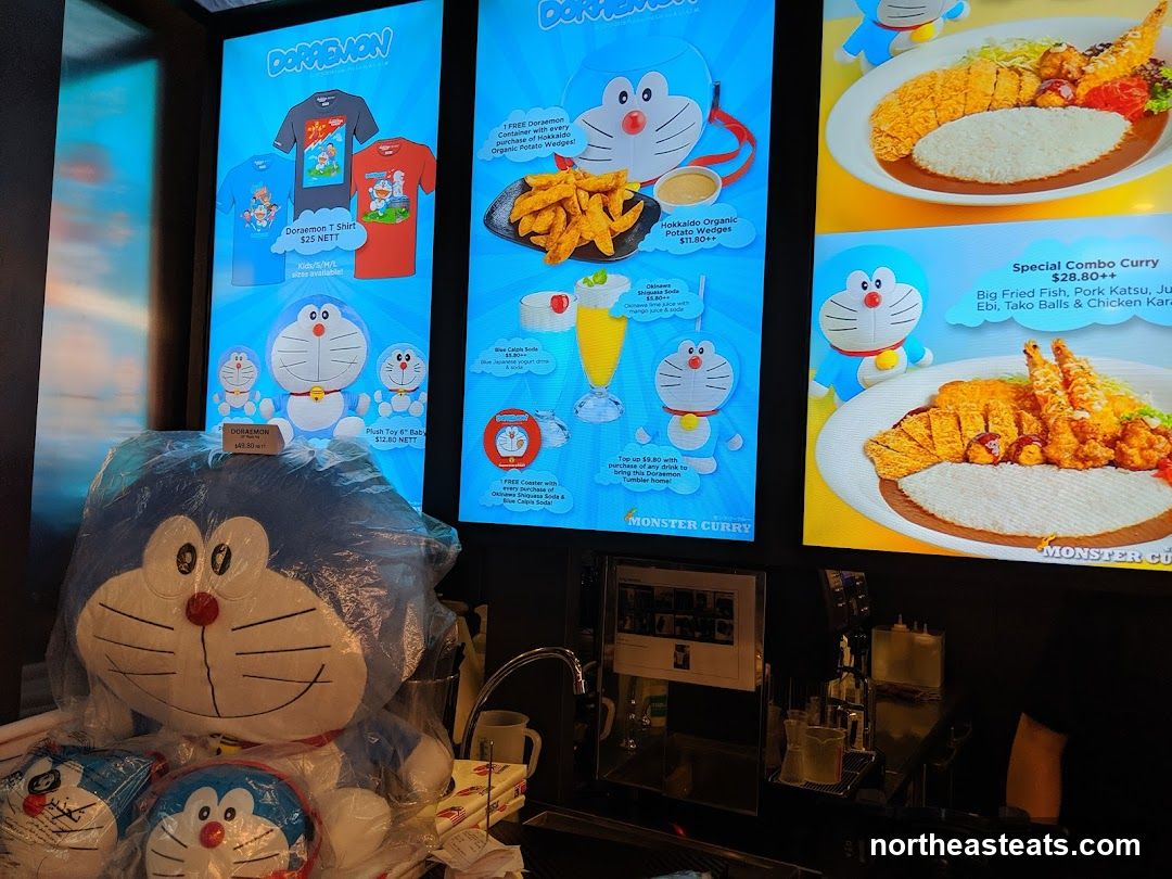 Doraemon Merchandise and Food Display