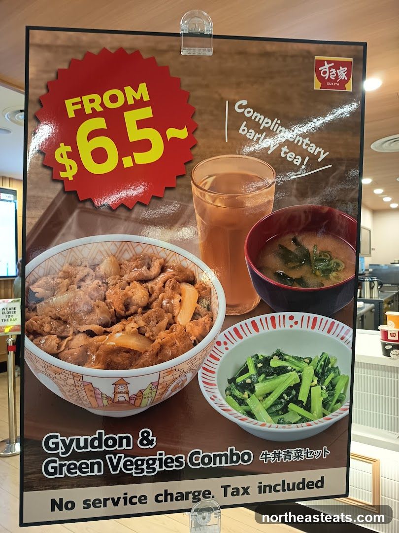 Gyudon & Green Veggies Combo
