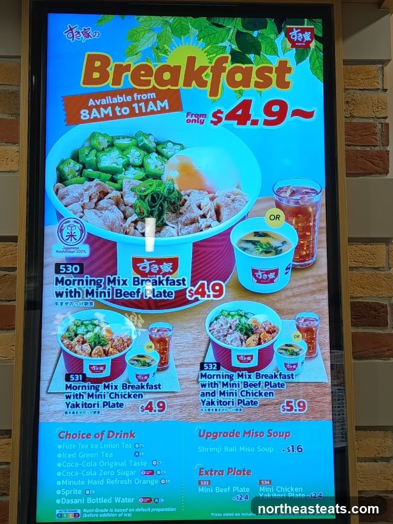 Breakfast Menu