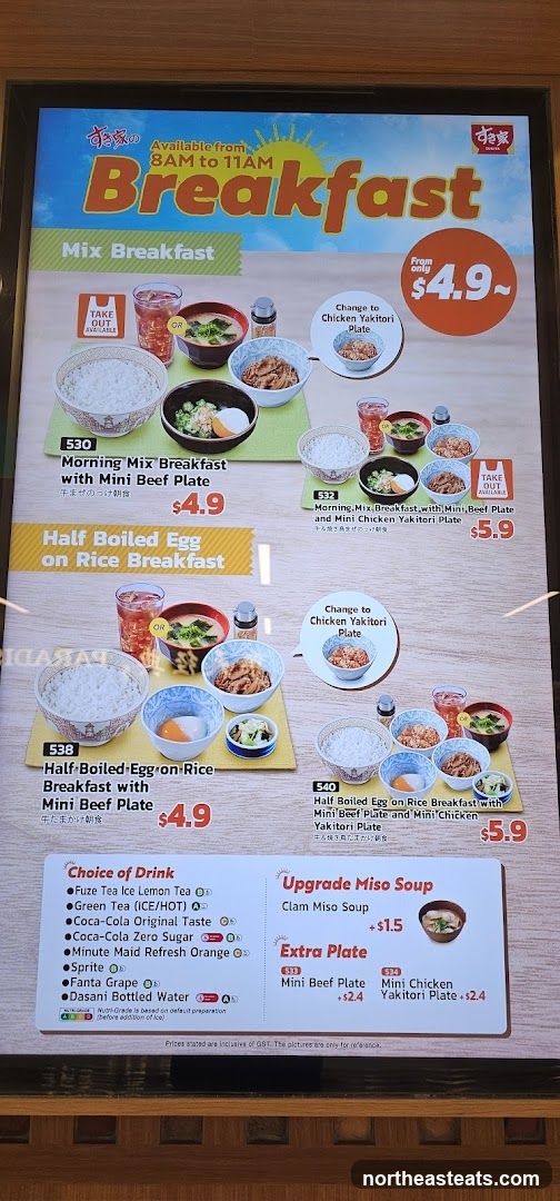 Breakfast Menu
