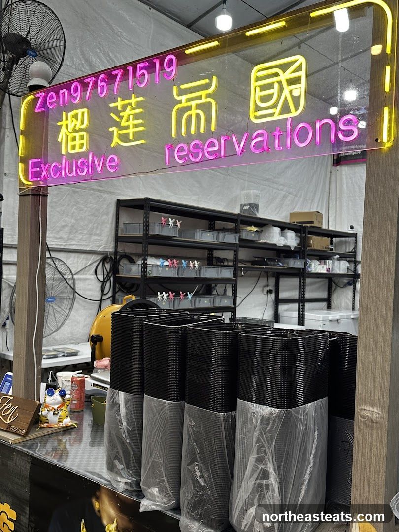 Neon Sign and Takeaway Containers
