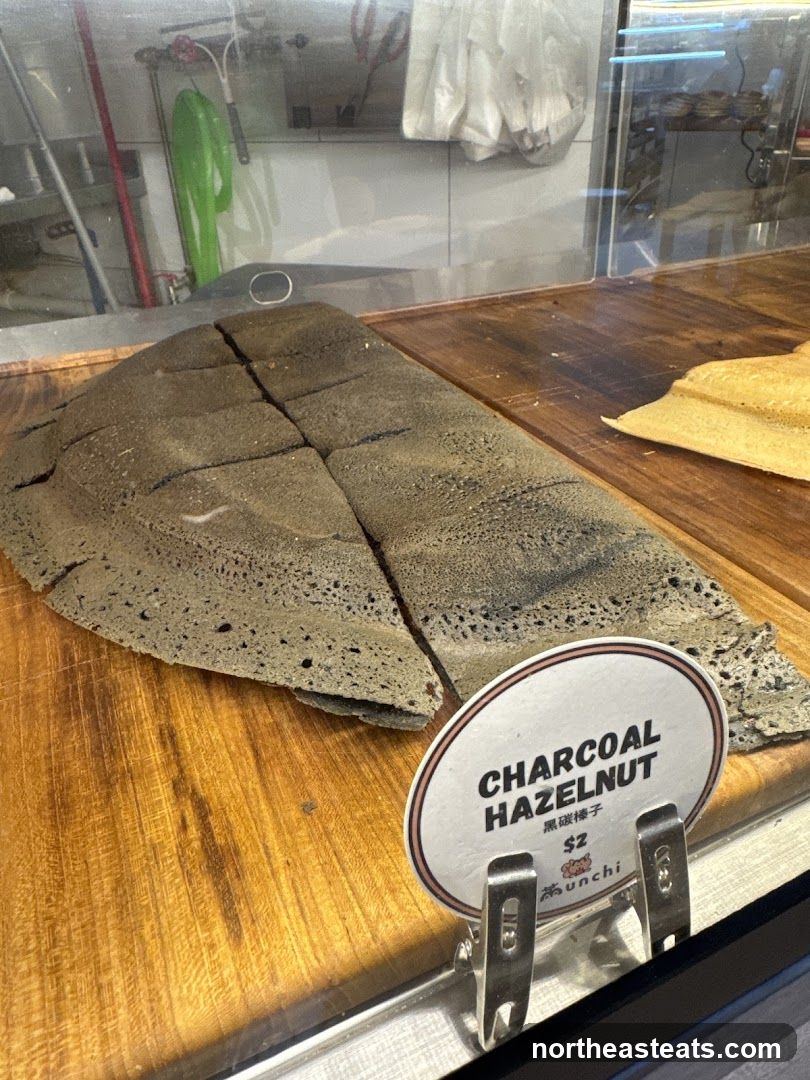 Charcoal Hazelnut Crepe