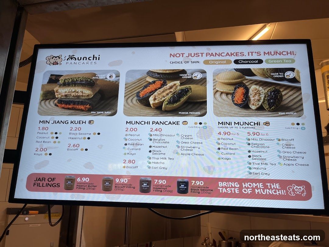 Munchi Pancakes Menu