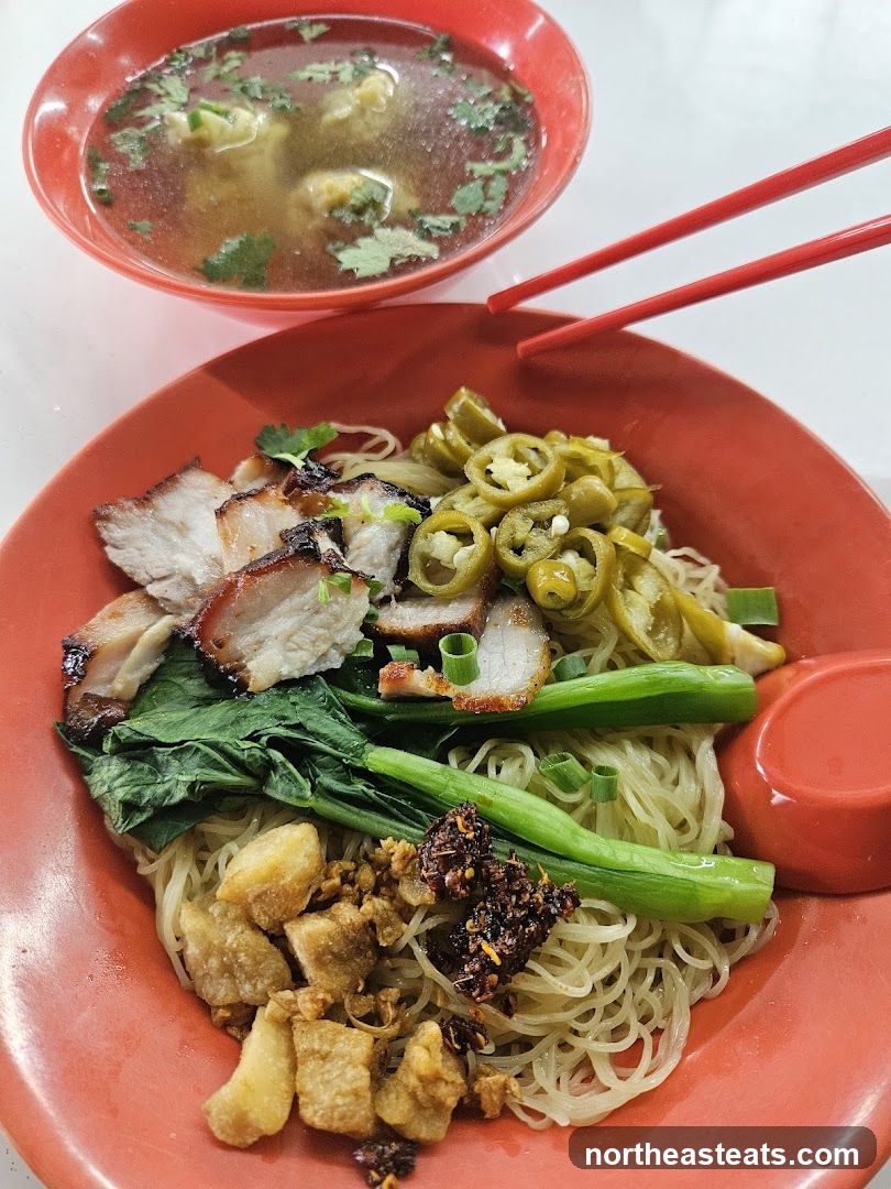 Noodles with Char Siu and Wonton Soup