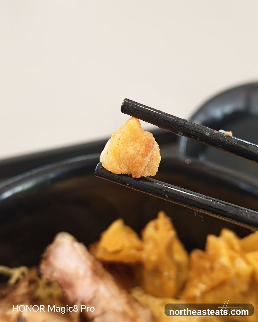 Fried Food with Chopsticks