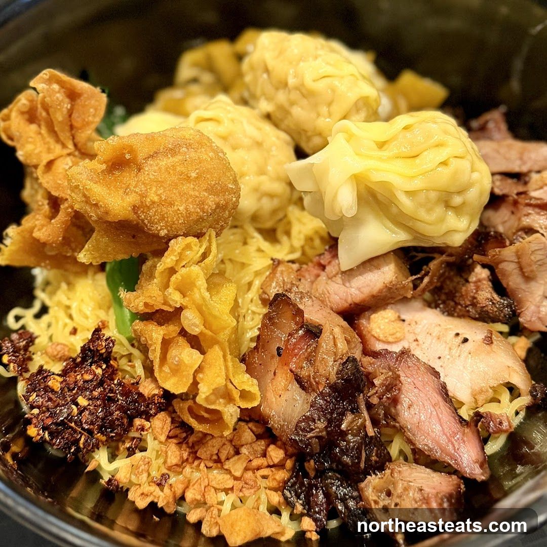 Noodle Dish with Meats and Wontons