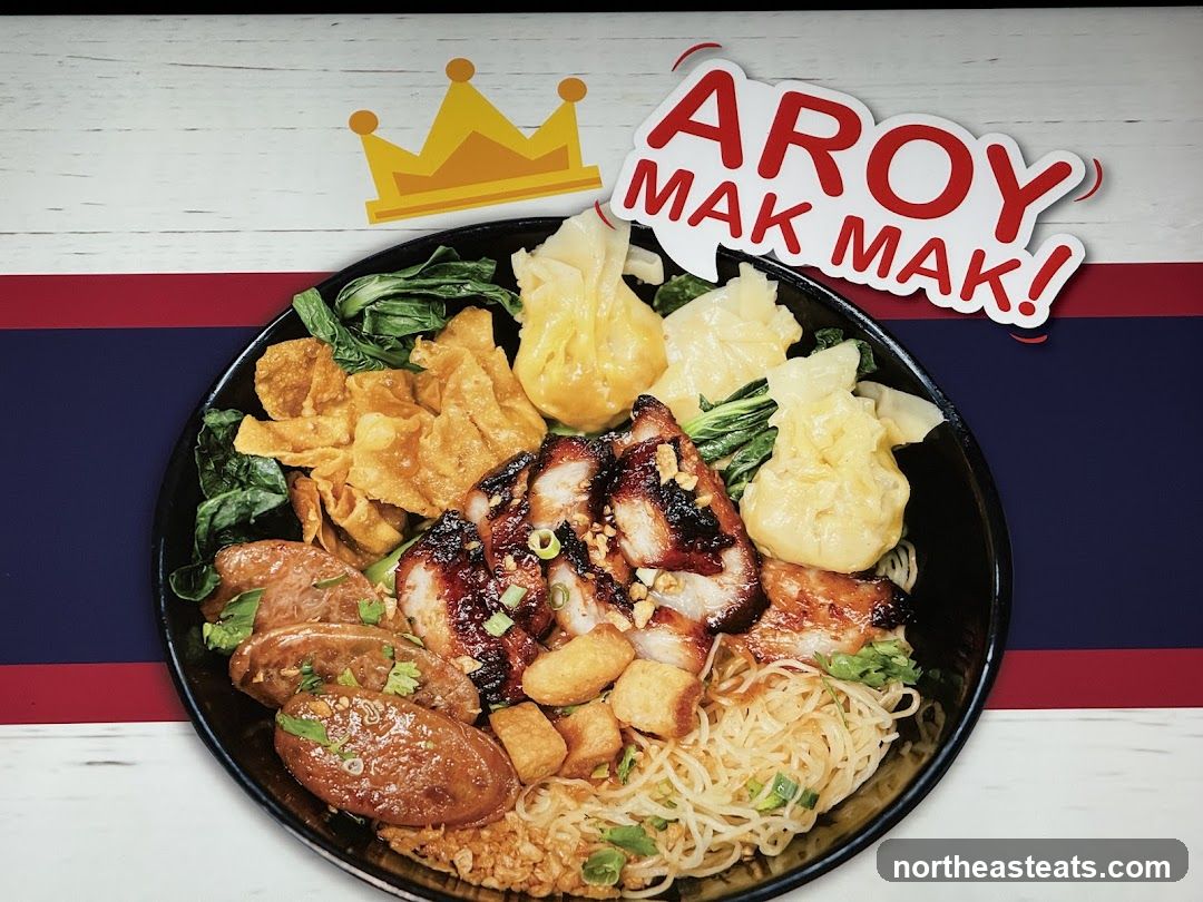 Noodle Dish with Char Siu and Wontons