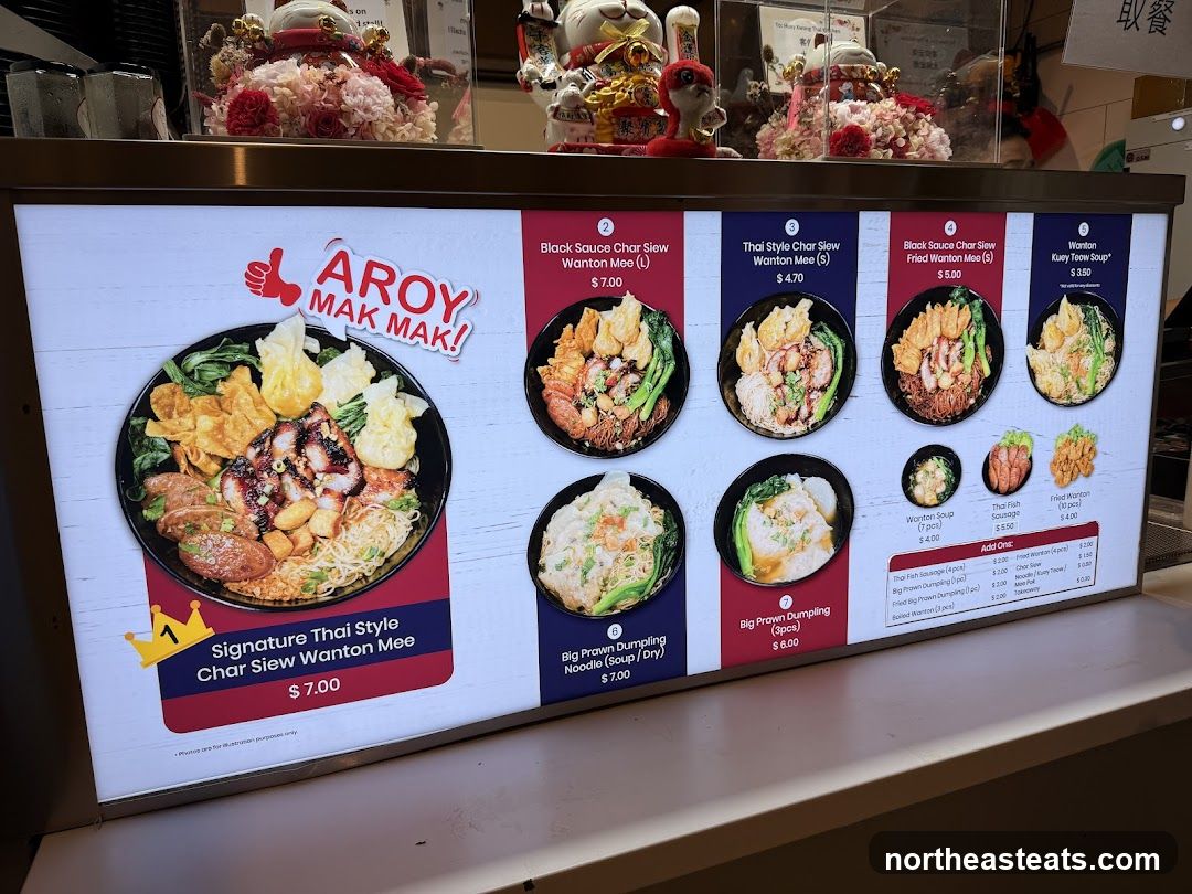 Aroy Mak Mak Menu