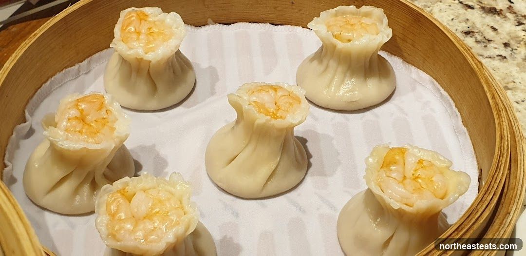 Shrimp Dumplings in a Steamer Basket