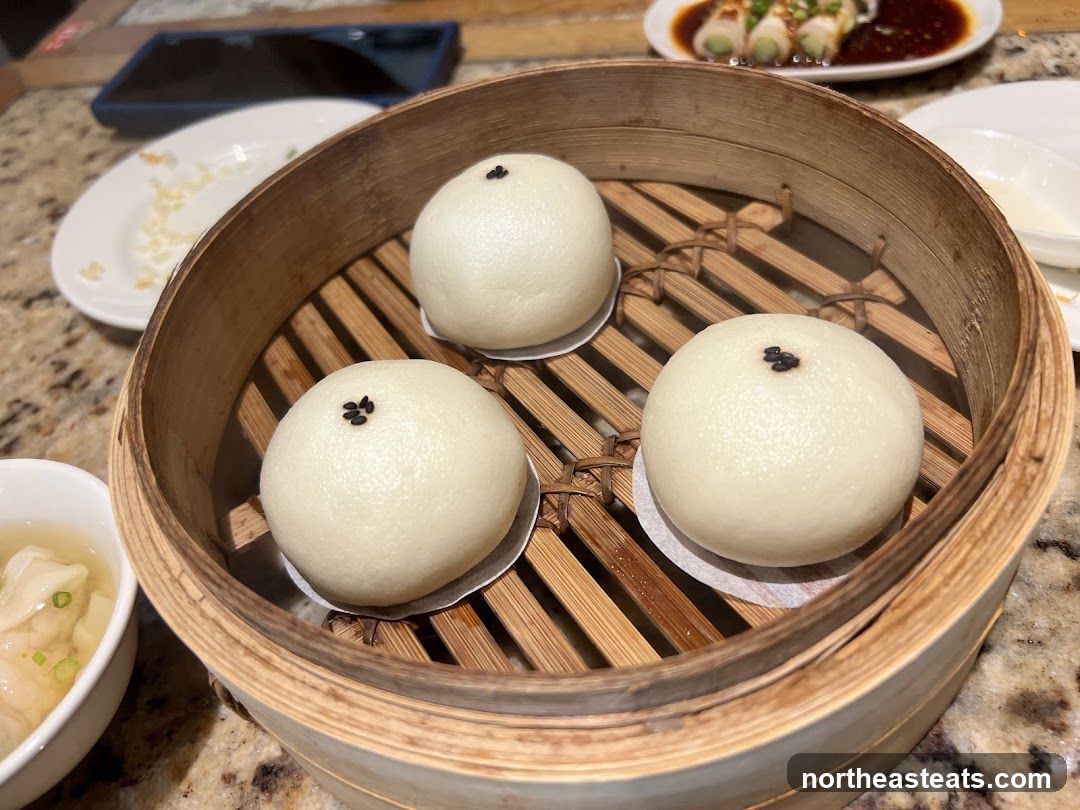 Steamed Buns in a Bamboo Steamer